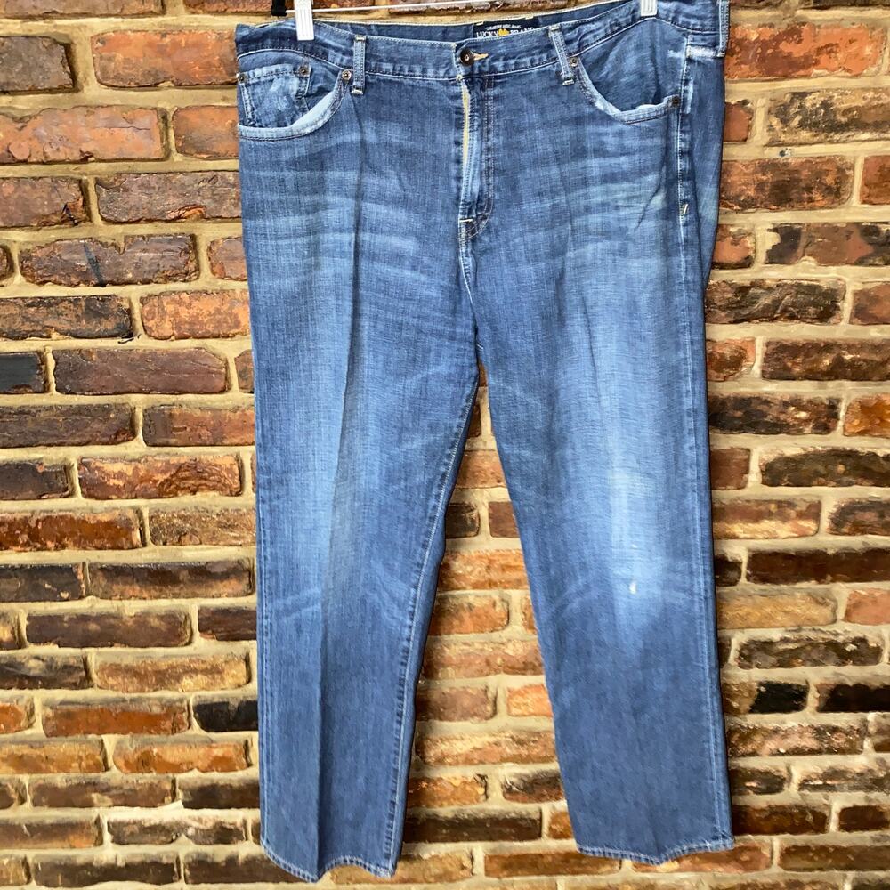 Lucky Brand Medium Wash Blue Denim 361 Vintage Straight Jeans Men's Size 40x32